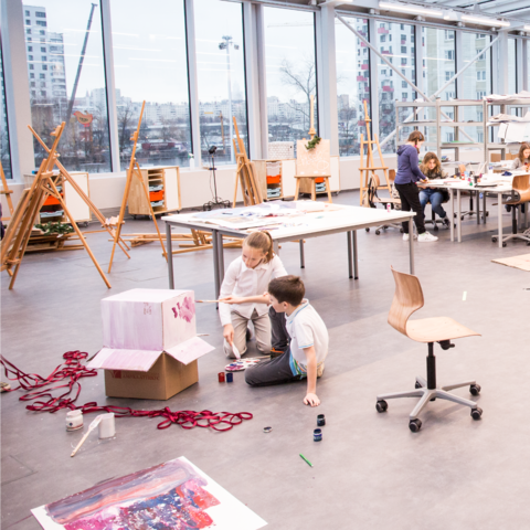 lebensraum-schule Lernende Kinder in offener Lernwerkstatt