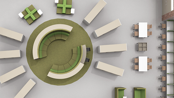 raumkonzept- lernlandschaft Raumkonzept Lernlandschaft von oben